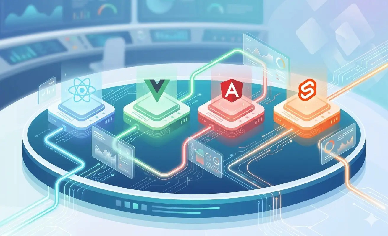 JavaScript Framework Karşılaştırması: React, Vue, Angular, Svelte